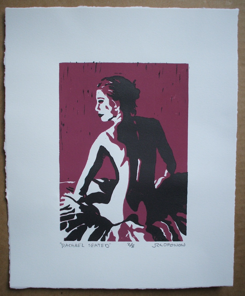 reduction relief print of Rachael Seated