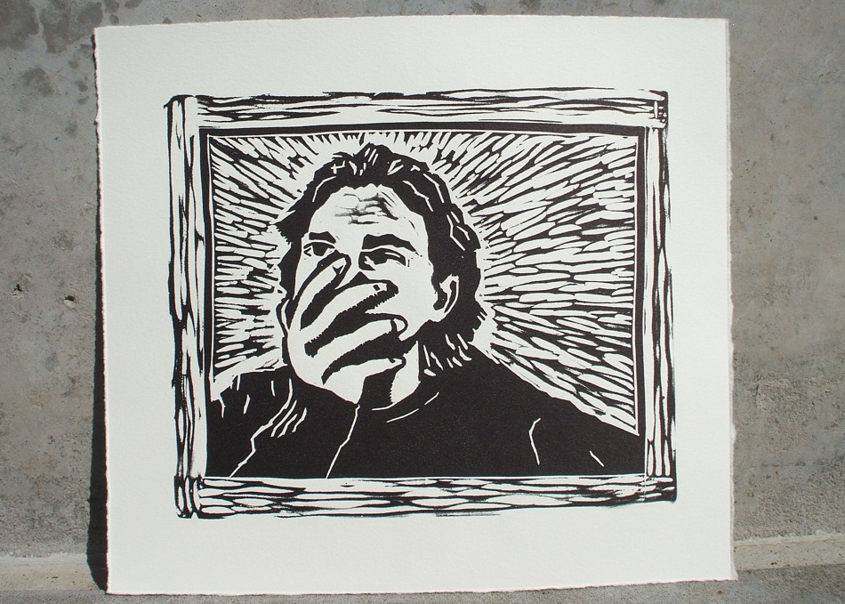 Self Portrait Relief Print